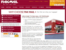 Tablet Screenshot of pakmailportage.com